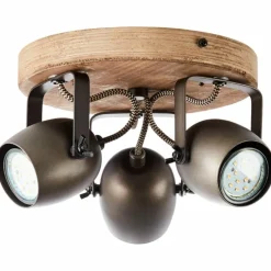 Spot de plafond Brilliant Tool Noir, 3 lumières