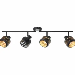 Spot de plafond Brilliant Tyas Noir, 4 lumières