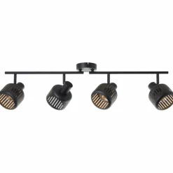 Spot de plafond Brilliant Tyas Noir, 4 lumières
