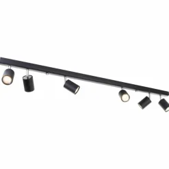 Spot de plafond Brilliant Different Noir, 6 lumières