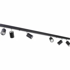 Spot de plafond Brilliant Different Noir, 6 lumières