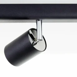 Spot de plafond Brilliant Different Noir, 6 lumières