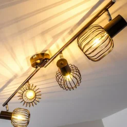 Spot de plafond Cancun Brun, 4 lumières