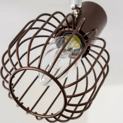 Spot de plafond Cancun Brun, 4 lumières