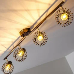 Spot de plafond Cancun Brun, 4 lumières