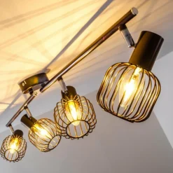 Spot de plafond Cancun Brun, 4 lumières