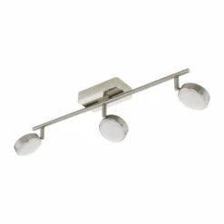 Spot de plafond Eglo CONNECT CORROPOLI-C LED Nickel mat, 3 lumières, Changeur de couleurs