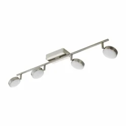 Spot de plafond Eglo CONNECT CORROPOLI-C LED Nickel mat, 4 lumières, Changeur de couleurs