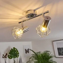 Spot de plafond Globo Xara Chrome, 2 lumières