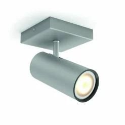 Spot de plafond, kit de base Philips Hue Ambiance White Buratto Argenté, 1 lumière, Télécommandes