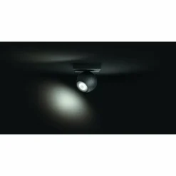 Spot de plafond, kit de base Philips Hue Ambiance White Buckram Noir, 1 lumière, Télécommandes