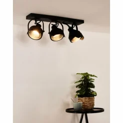 Spot de plafond Lucide CICLETA Noir, 3 lumières