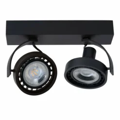 Spot de plafond Lucide DORIAN LED Noir, 2 lumières