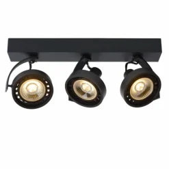 Spot de plafond Lucide DORIAN LED Noir, 3 lumières