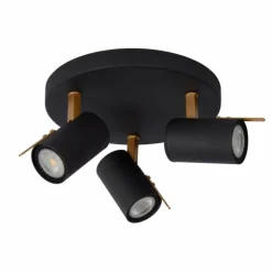 Spot de plafond Lucide GRONY Noir, 3 lumières