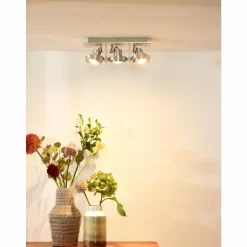 Spot de plafond Lucide LANDA LED Chrome, 3 lumières