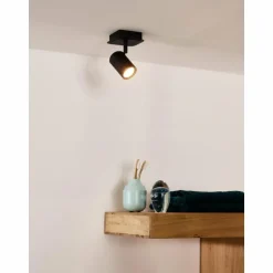 Spot de plafond Lucide LENNERT LED Noir, 1 lumière