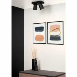 Spot de plafond Lucide LENNERT LED Noir, 2 lumières