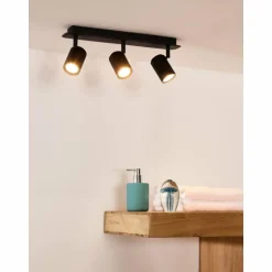 Spot de plafond Lucide LENNERT LED Noir, 3 lumières