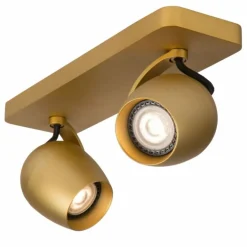 Spot de plafond Lucide PRESTON LED Or, Laiton, 2 lumières