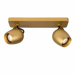 Spot de plafond Lucide PRESTON LED Or, Laiton, 2 lumières