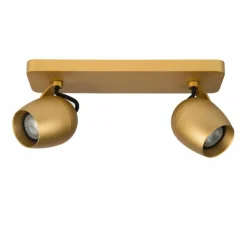 Spot de plafond Lucide PRESTON LED Or, Laiton, 2 lumières
