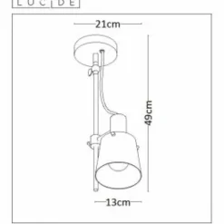 Spot de plafond Lucide QUINNY Noir, 1 lumière