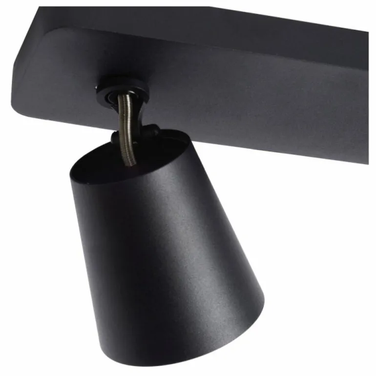 Spot de plafond Lucide TURNON LED Noir, 3 lumières