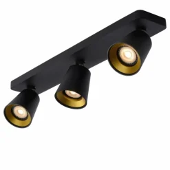Spot de plafond Lucide TURNON LED Noir, 3 lumières