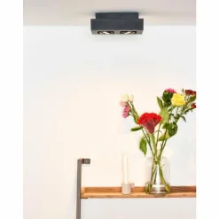 Spot de plafond Lucide XIRAX LED Noir, 2 lumières