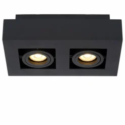 Spot de plafond Lucide XIRAX LED Noir, 2 lumières