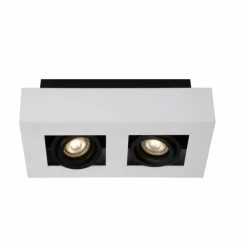 Spot de plafond Lucide XIRAX LED Blanc, 2 lumières