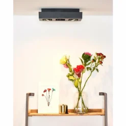 Spot de plafond Lucide XIRAX LED Noir, 3 lumières
