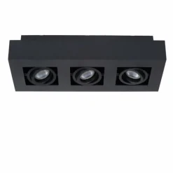 Spot de plafond Lucide XIRAX LED Noir, 3 lumières