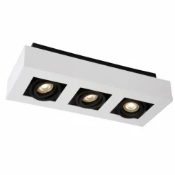 Spot de plafond Lucide XIRAX LED Blanc, 3 lumières