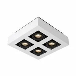 Spot de plafond Lucide XIRAX LED Blanc, 4 lumières