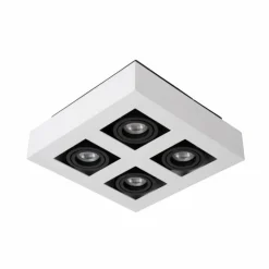 Spot de plafond Lucide XIRAX LED Blanc, 4 lumières
