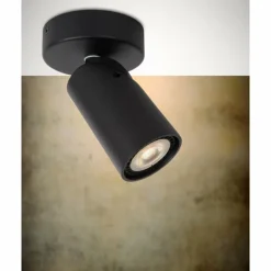 Spot de plafond Lucide XYRUS LED Noir, 1 lumière