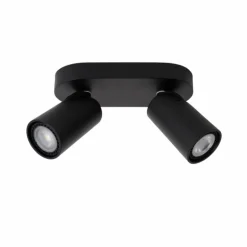 Spot de plafond Lucide XYRUS LED Noir, 2 lumières