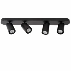 Spot de plafond Lucide XYRUS LED Noir, 4 lumières