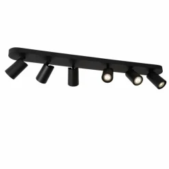 Spot de plafond Lucide XYRUS LED Noir, 6 lumières
