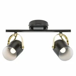 Spot de plafond Nordlux LOTUS Laiton, Noir, 2 lumières