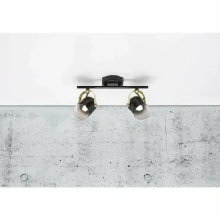 Spot de plafond Nordlux LOTUS Laiton, Noir, 2 lumières