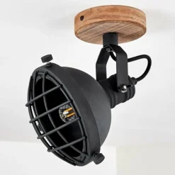 Spot de plafond Onsala Brun, Noir, 1 lumière