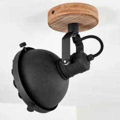 Spot de plafond Onsala Brun, Noir, 1 lumière