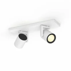 Spot de plafond Philips Hue Ambiance White & Color Argenta Blanc, 2 lumières, Changeur de couleurs