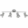 Spot de plafond Reality Nickel mat, Blanc, 4 lumières