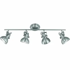 Spot de plafond Reality Nickel mat, Blanc, 4 lumières