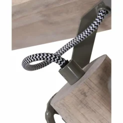 Spot de plafond Steinhauer Gearwood Vert, Bois foncé, 4 lumières