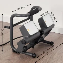 Spot d'extérieur Dyndved LED Gris, 2 lumières